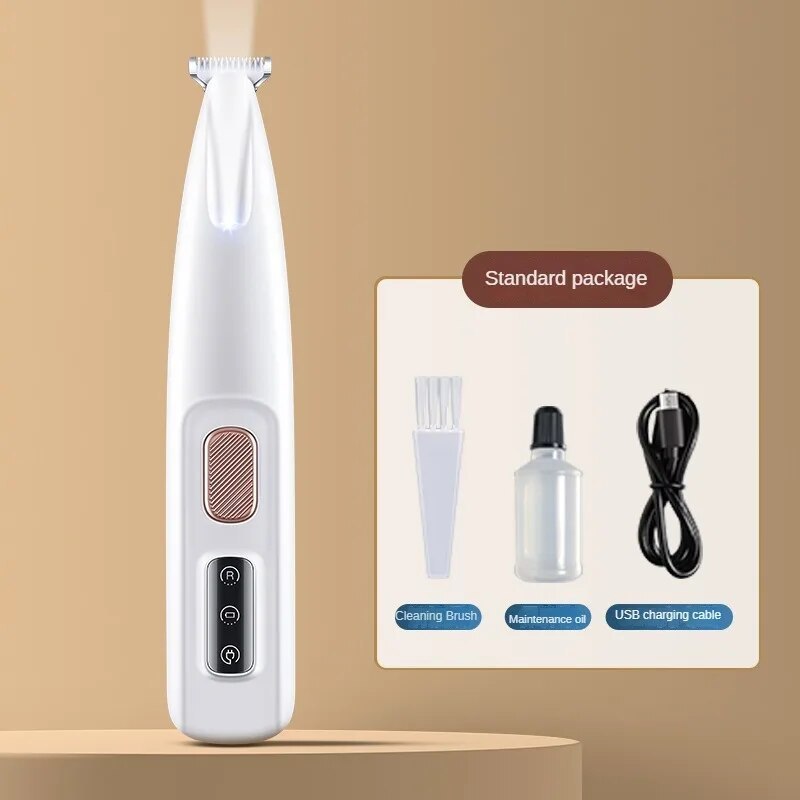 Dog Paw Trimmer – Waterproof LED Pet Clipper for Precise Grooming