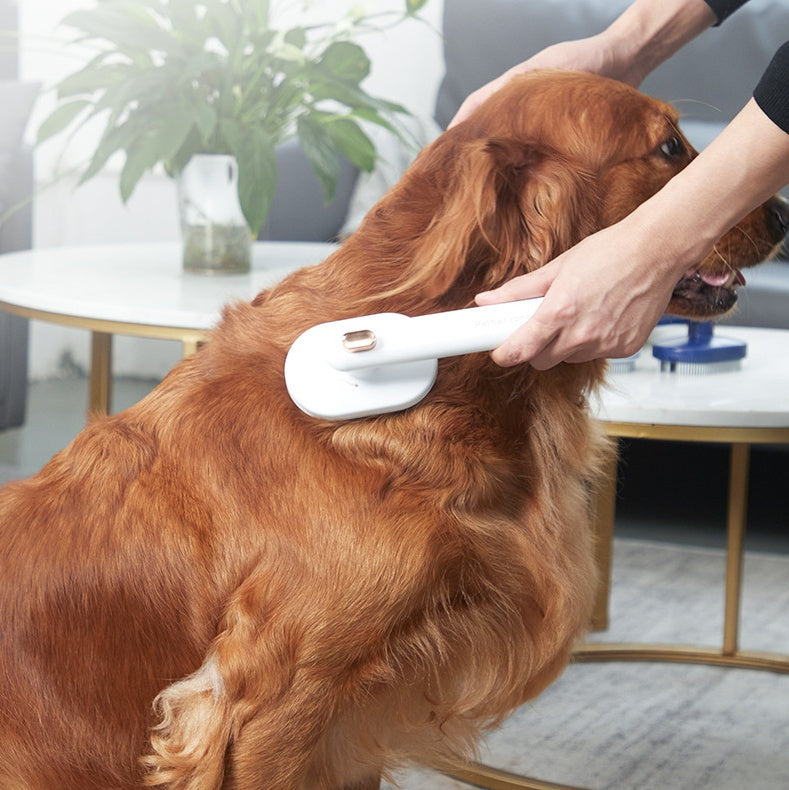 Pet Grooming Brush – Self-Cleaning Deshedding Comb for Cats & Dogs