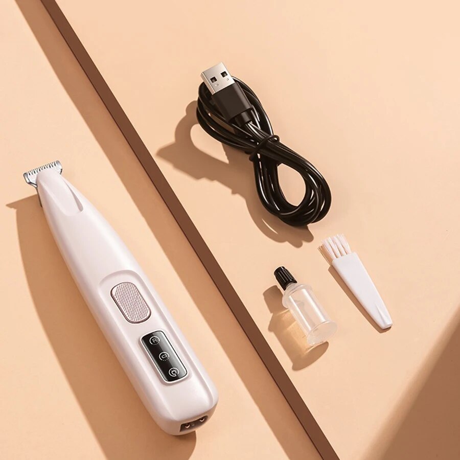 Dog Paw Trimmer – Waterproof LED Pet Clipper for Precise Grooming